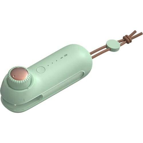 USB Rechargeable Sealing Machine 3 Gear Adjustment Mini Portable Pressing Heating Vacuum Food Sealer Packer