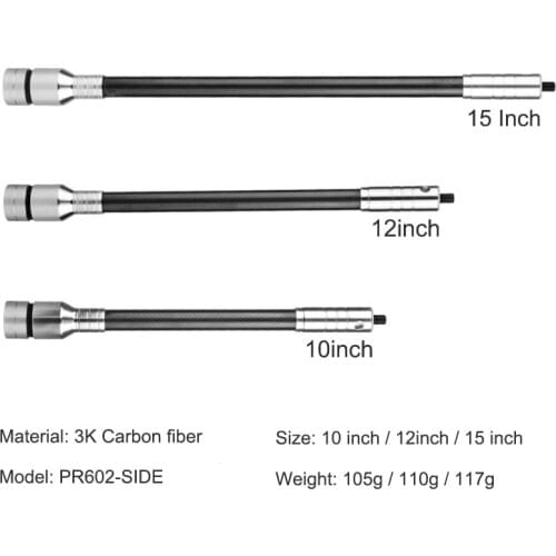 Archery Balance Bar Side Rod Recurve Bow Compound Bow Stabilizer Weight Damping Hunting Shooting Equipment Reduce Shock Noise