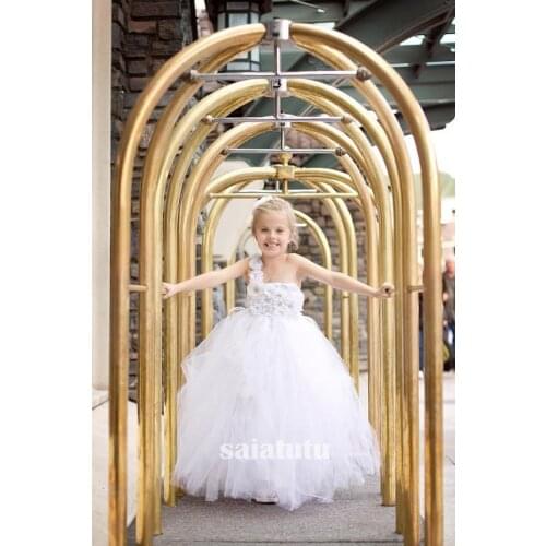 Girls White Dress New Year Princess Children Wedding Dress Gown Kids Dresses Birthday Tutu Party Dress Christmas Vestido