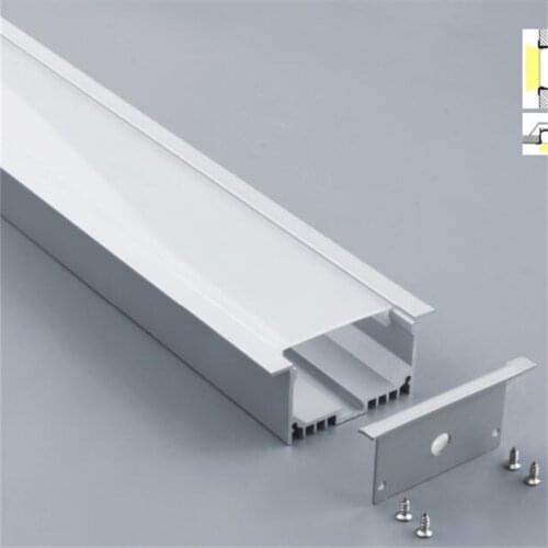 Free Shipping 20M/LOT 2M/PCS LED Aluminium profile for led strip led bar 6063 LED aluminium for ceiling channel profile
