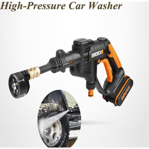 2L/Min Wireless Car Washing Machine High Pressure Cleaner Household Charging Water Gun Water Pump Lithium Battery Power Tools