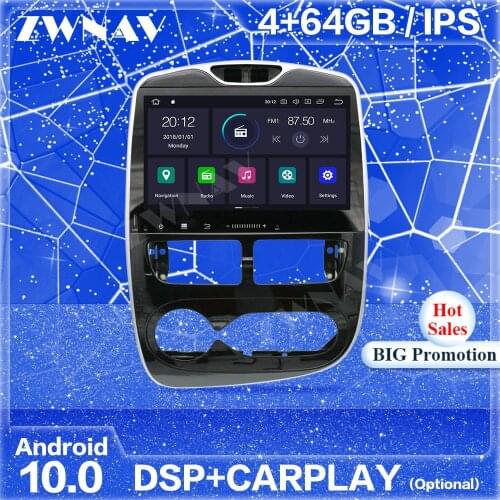 Carplay Android 10 Screen For Renault Clio 2013 2014 2015 2016 2017 2018 2019 Audio Radio Stereo Multimedia Player GPS Head Unit
