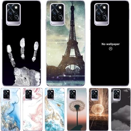 Phone Bags & Cases For Infinix Note 10 10 Pro 2021 6.95 inch Cover Soft Silicone Fashion Marble Inkjet Painted Shell Bag