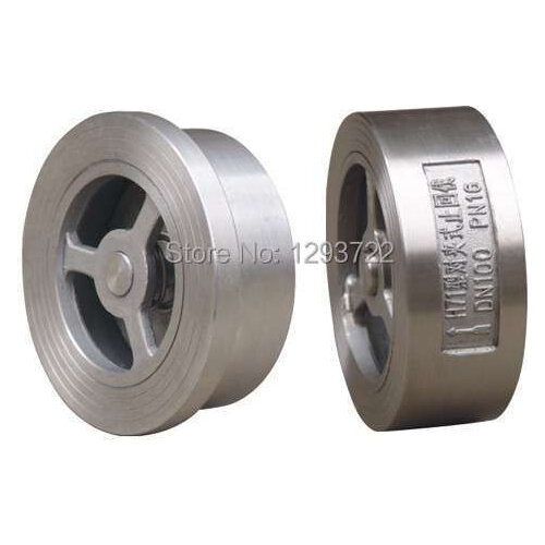 DN40 h71w 10p, stainless steel double disc dual disc wafer check valve