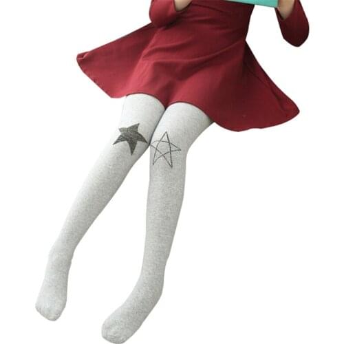 Girls Pantyhose Stockings Warm Autumn Clothing Girls Star Tights Children Winter Stockings Kids Elasticity Dance Tights