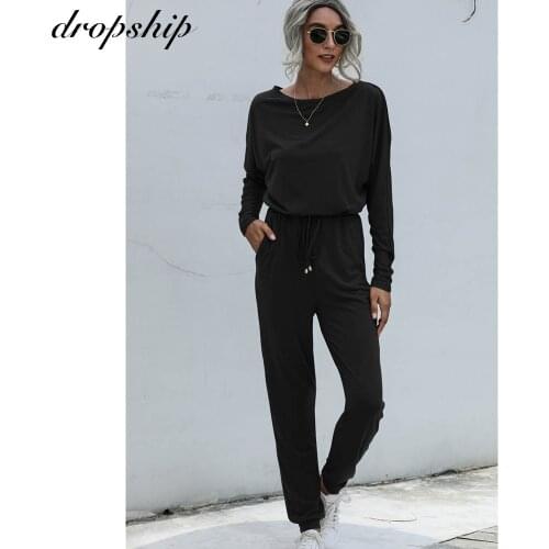 2020 Autumn Winter Contton Linen Long Jumpsuit Women Casual Vintage Black Red Blue Brown Plus Size Jumpsuits For Women Overalls