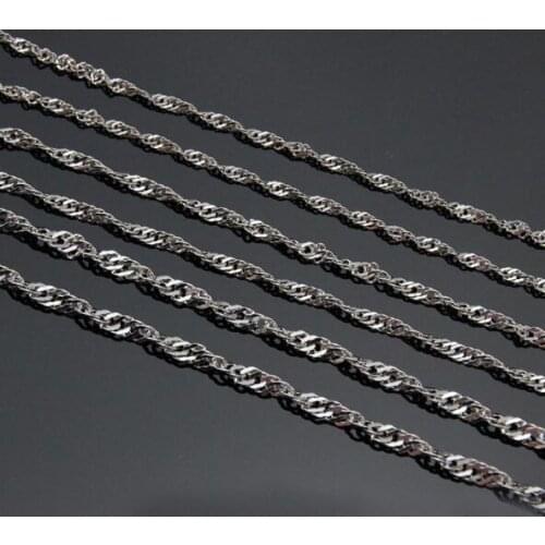 In bulk 3 Meter Lot 3mm Stainless Steel Fashion Chain Jewelry Finding Marking Chain For DIY Jewelry FOR women