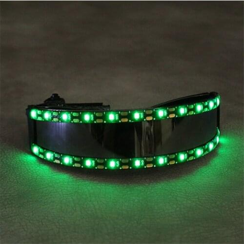 KS72 Party dancer wears led costumes dj stage perform luminous led glasses white light glowing glass bar rave outfits robot men