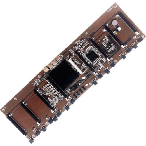 HM65 Direct Insertion Eight Card Slot BTC Solid State Multi Card Mining Board Motherboard