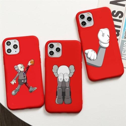 Cartoon Fashion Phone Case For iphone 12 11 Pro Max Mini XS 8 7 6 6S Plus X SE 2020 XR Red Cover