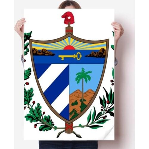 DIYthinker Cuba National Emblem Country Vinyl Wall Sticker Poster Mural Wallpaper Room Decal 80X55cm