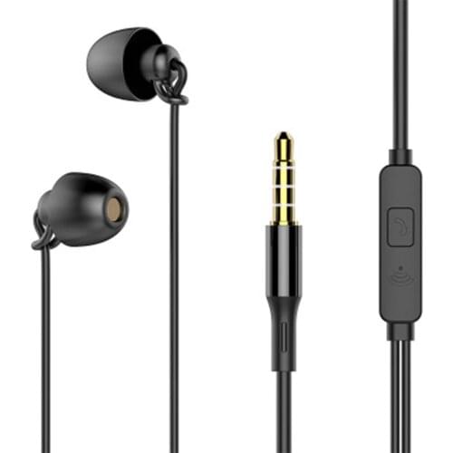 Sleep Headphones Hifi Soft Silicone Side Sleep Soundproofing Without Pressure In-Ear Mobile Phone Headset With Microphone