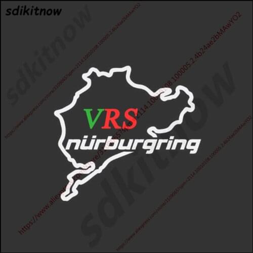 New 14x15cm VRS RS Nurburgring Sticker Sports Racing Windows Decal Car Styling for Skoda Octavia a5 2 a7 Rapid Fabia Superb Yeti