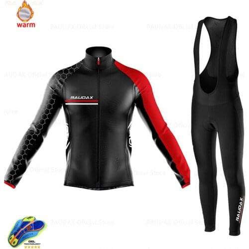 2021 New Team Cycling Clothes Winter Fleece Cycling Clothing Long Sleeve Jersey Set Bike Thermal Fleece Roupa Ciclismo Masculino