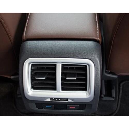 New ABS Matte Rear Armrest Box Air Conditioning Vent Trim Cover For Volkswagen VW Touran 2016 2017 Car styling