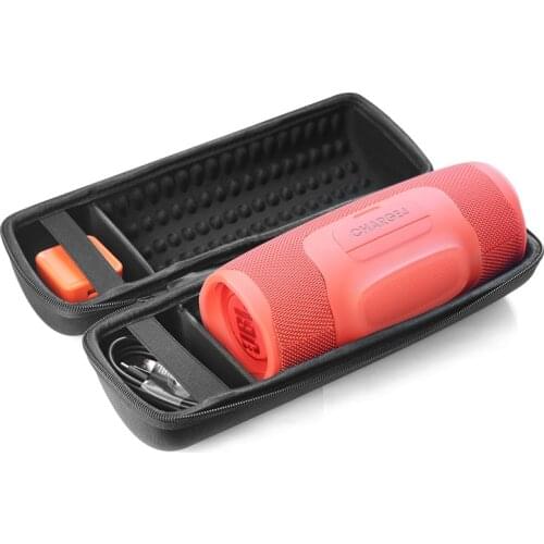 Portable Bluetooth Audio Speaker Storage Bag Hardware Parts Shockproof Wear-resistant for JBL Charge 4（Accessories Not Included