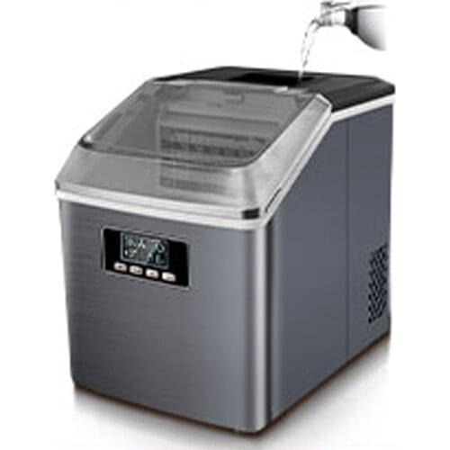 25kg Ice Maker HZB-20G-C/HZB-20F Commercial Milk Tea Shop Small Home Bar Ice Cube Making Machine Quick Ice Maker 220v