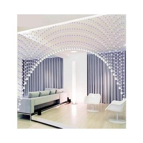 Multi-colored living room partitions 1 set of AAAA crystal beaded curtains Good glass pendants Curtain door room decoration