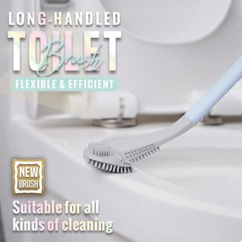 Golf Brush Head Toilet Brush Multifunction Cleaning Brush Wall-mount Long-Handled Toilet Cleaning Tool Bathroom Accessor