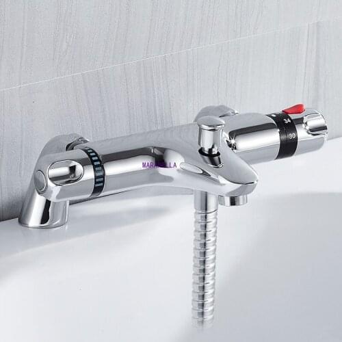 Stainless Steel Auto-Thermostat Control Thermostatic Mixer Shower Top Outlet Waterfall Shower Faucet Shower Mixer Adjustable
