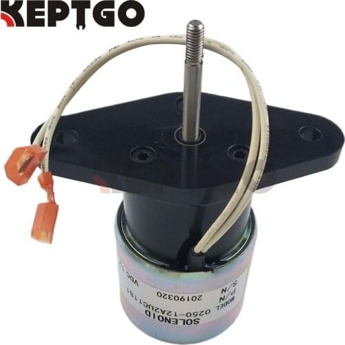 Fuel Shut Off Stop Solenoid Valve 12V 0250-12A2UC11S1 For Woodward Engine