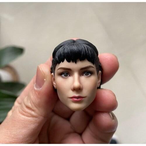 In Stock 1/6 Audrey Head Sculpt Model PVC European Actress Head Carving Fit 12'' Female Soldier Action Figure Body Dolls