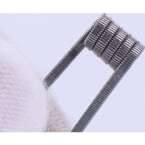 XFKM 50/100 pcs twisted Fused Hive clapton coils premade wrap Alien Mix twisted Quad Tiger Heating Resistance rda coil
