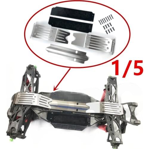 Metal Chassis Armor Suit Stainless Steel Skid Plate kit Chassis Armor Protection Plate for 1/5 TRAXXAS XMAXX X-MAXX RC Car Parts