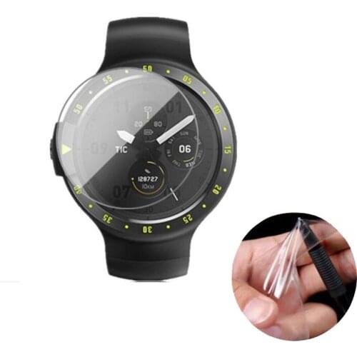 3pcs HD Clear Soft Protective Film Guard For Ticwatch S /Ticwatch E Smart Watch Full Screen Diaplay Protector Cover (Not Glass)