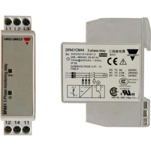 3 Phase Protective Relay DPA51CM44 Phase Sequence Phase Loss Relay
