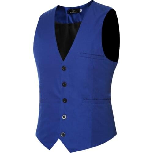 2016 Hot 9 Colors Men Suit Vest Formal Top Male Bussiness Suit Vest Men Hombre Custom Made Vest Man Plus Size M-6XL