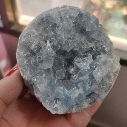 1pcs Natural Blue Lapis Lazuli Crystal Cluster mineral specimen 100-140g
