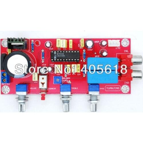 1PC LM1036 Tweeter Bass Volume Adjust DIY Amplifier Tone Assembled Board