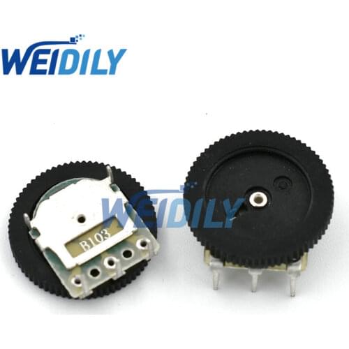 10PCS/LOT 16*2mm Single Gear tuning potentiometer B103 10k 3Pin Dial Potentiometer