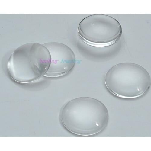 100pcs 10mm 12mm 14mm 16mm Round Clear Magnifying Round Doom Glass Cabochon For Jewelry Making DIY Photo Pendants