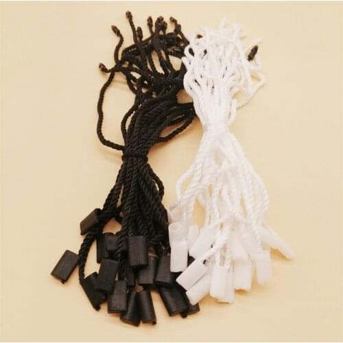 100Pcs/Lot Clothing Tag Rope Clothes Hang Tag String For Garment Stringing Price Hangtag Or Seal Tag Wearing Rope Hanging Grain