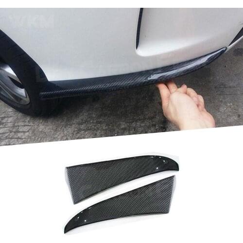 2pcs Carbon Fiber Rear Bumper Side Canards Splitters Spoiler for Mercedes Benz C Class W205 C63 AMG C180 C200 C260 4 Door 15-22