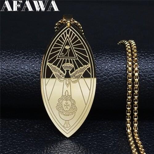 2021 Ordo Temples Orientis Necklace Pendant Women/Men, brass, occult, Grimoire, Magic, Oto Gold Color Necklace Jewelry N650S02