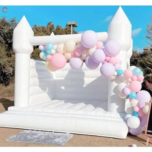 4*4m commercial inflatable wedding bouncer for outdoor ceremony, kids birthday party events air bounce house for sale