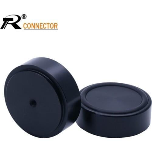 4pcs 44*17mm CNC Machined Full Aluminum Isolation Stand Base Mat Feet Pad For HIFI AMP Speaker DAC CD Turntable Record Radio