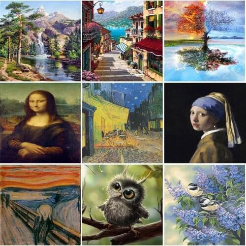 5D diy full round diamond painting cross stitch kits diamond embroidery mosaic pattern picture home decor