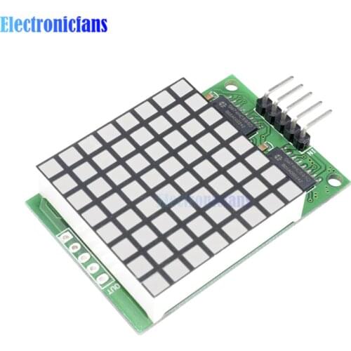 8x8 Square Matrix Red LED Display Dot Module 74HC595 Driver Module Red Pixels For Arduino UNO R3 MEGA2560 Raspberry Pi