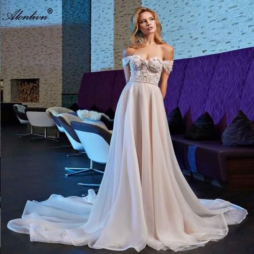 Alonlivn Chiffon Wedding Dresses