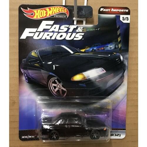 Hotwheels CARS 1/64 FAST FURIOUS Nissan Skyline R32 Collectors metal car for boys gift