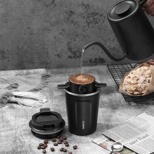 No filter paper coffee filter cup stainless steel coffee filter drip filter hand punch cup portable coffee appliance
