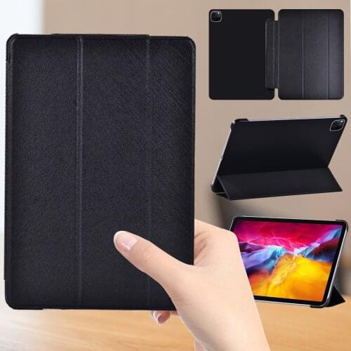 Case for Apple IPad Air 4 10.9" 2020 /IPad Pro 11" 2018 2020 PU Leather Smart Sleep Wake Tri-fold Flip Tablet Case + Free Stylus