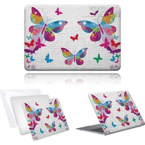 For Apple Macbook 12/Pro 13 A2251 A2289/Pro 13 A2338 Colored Butterfly Fasion Laptop Case For Fund Air 13 A2337/Pro 15 16/Air 11