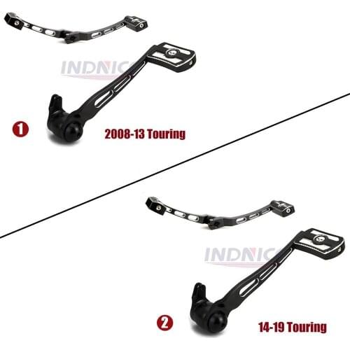 Black skull head Brake arm shift levers pegs For harley touring Glide 2008-2019