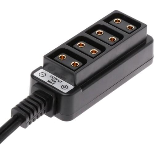 D-Tap Male B-tape To 4 Female Hub Adapter Splitter Cable For Photography Power
