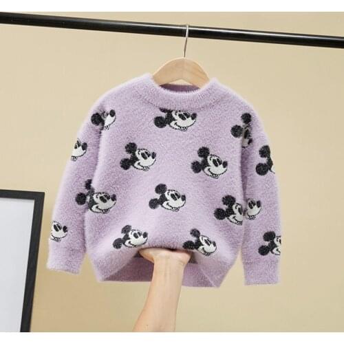 Disney autumn winter Mickey cartoon sweater jacket children boy girl sweater